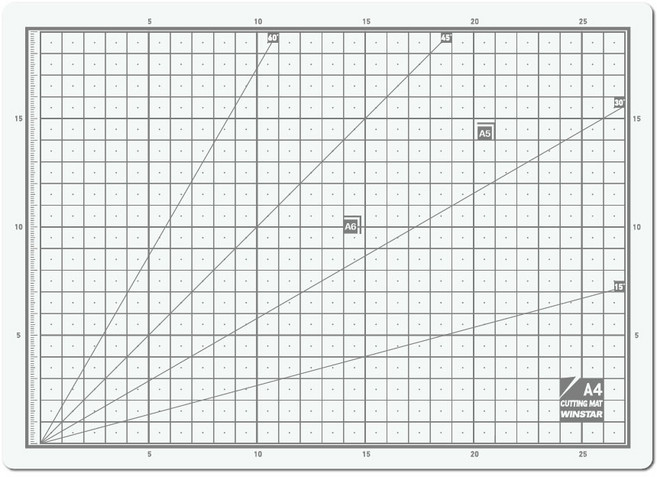윈스타 칼라 커팅매트, 화이트그레이