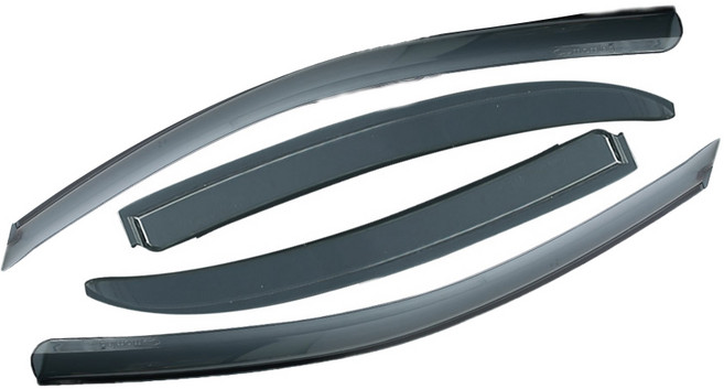 리드홈 폴리카보네이트 차량용 썬바이저 4p, 레이, 투명블랙