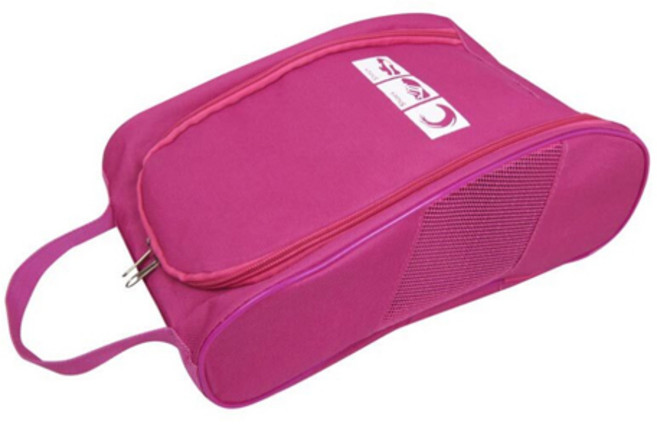 에코벨 여행용 신발주머니, 핑크, 1개