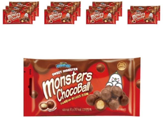 스위트몬스터 몬스터즈 초코볼 오리지널, 50g, 12개