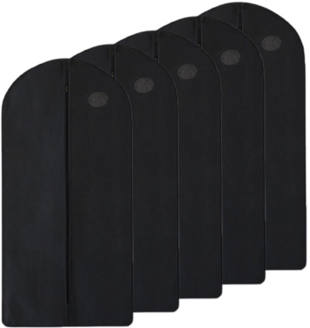 아모란나 고급 부직포 옷커버 블랙, 5개입, 1세트