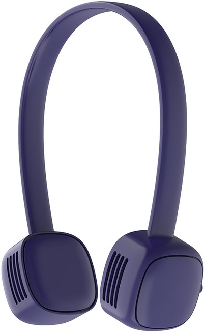 애니클리어 넥밴드 듀얼팬 휴대용 선풍기, PDB-NF10, 네이비