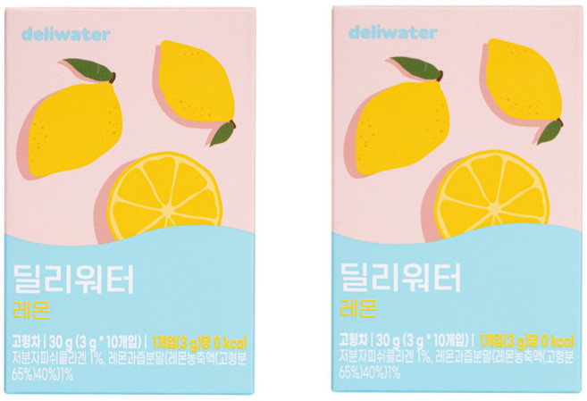 딜리워터 레몬, 3g, 10개입, 2개