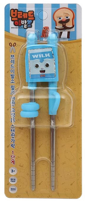 브레드이발소 편한 스텐 교정젓가락 1단계 PN32, 윌크, 1개