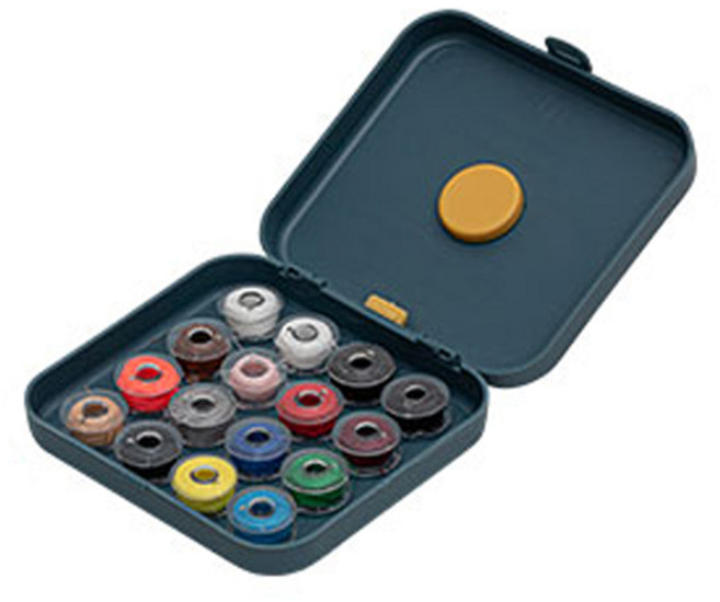 케이케이컴퍼니 휴대용 자석 반짇고리 세트, 네이비, 1세트