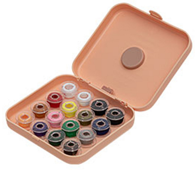 케이케이컴퍼니 자석 휴대용 반짇고리세트, 핑크, 1세트