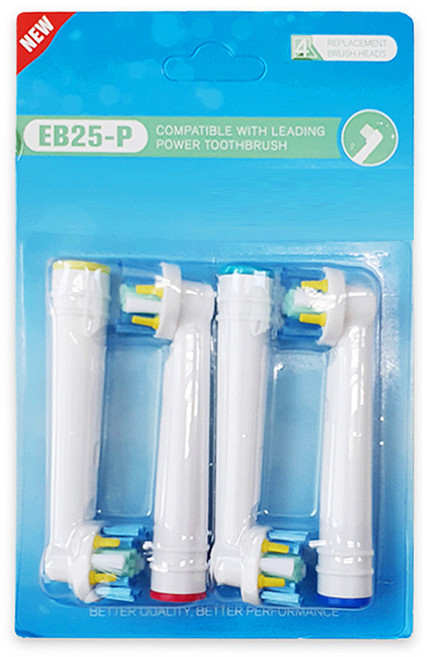 電動牙刷替換頭 4入, EB25-P, 4套