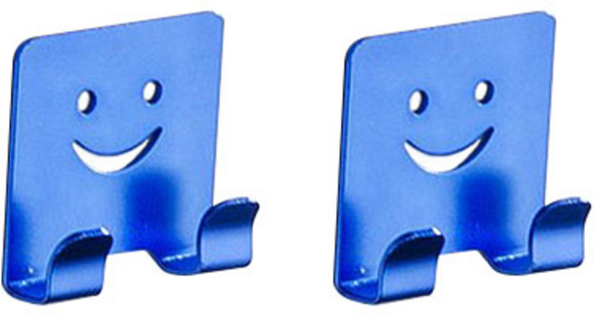 어가네닷컴 알루미늄 다용도걸이, 블루, 2개