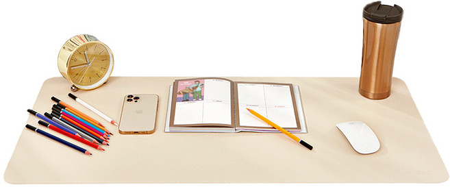 레더스 와이드 가죽 데스크매트, 베이지