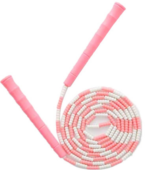 말랑말랑 비즈 줄넘기, 핑크, 1개