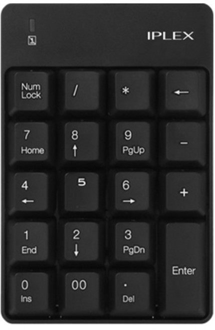 IPLEX 미니숫자 유선 키패드, 블랙, NKB-100
