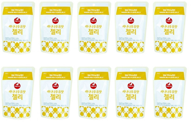 서울우유 바나나우유맛 젤리, 45g, 10개