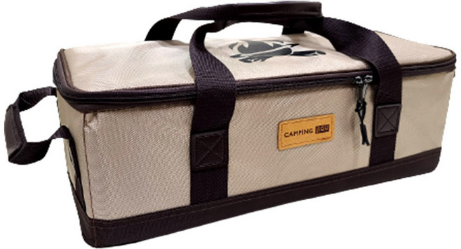 캠핑지구 단조팩 캠핑공구 가방, 브라운, 1개