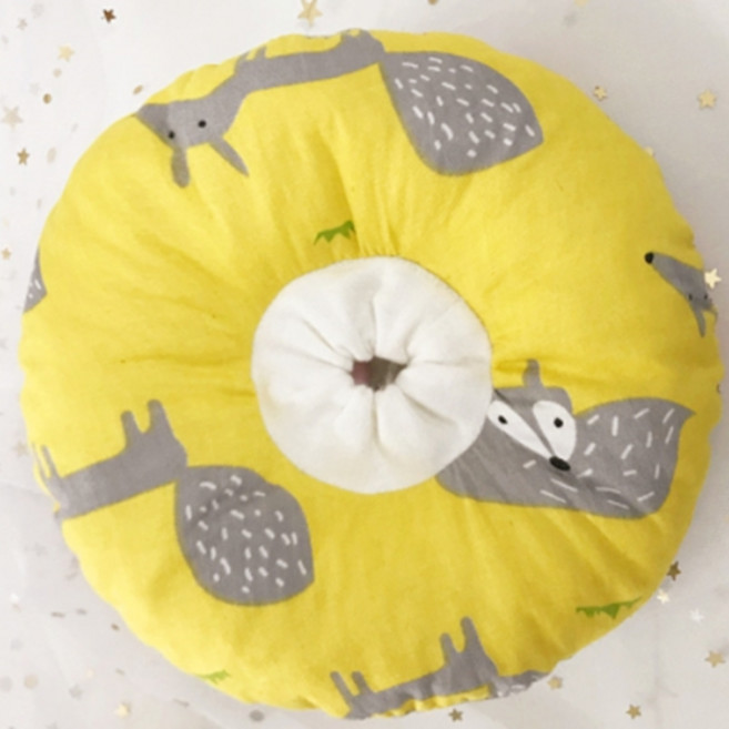 켈리몰 반려동물 도넛 쿠션 넥카라, 노랑여우, 1개