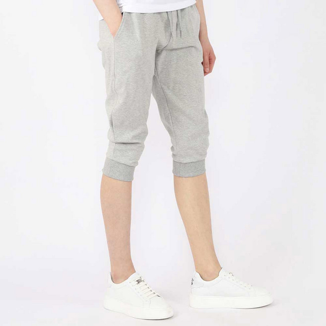 엘라모 남녀공용 무지 7부 트레이닝 팬츠