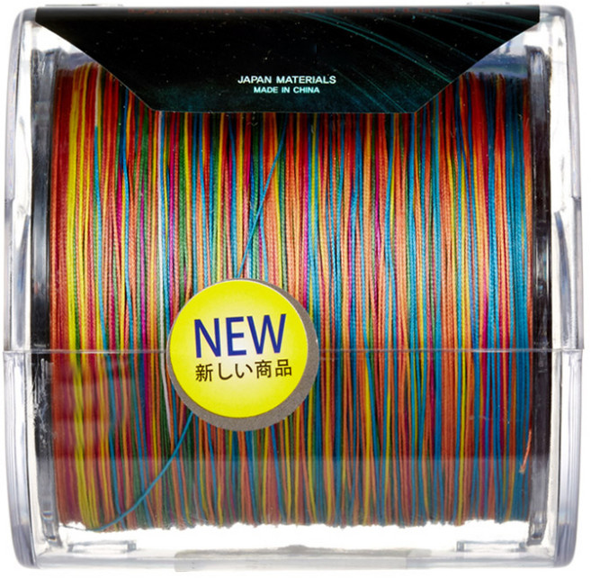 갓포스 PE 5색 8합사 낚싯줄 500m, 혼합색상, 1개