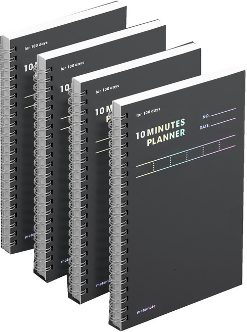 모트모트 텐미닛 플래너 100DAYS, 다크호스, 4개