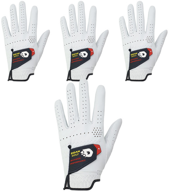 땀골프 남성용 투어 프로 파워코킹 골프장갑 왼손용 4p, 4개