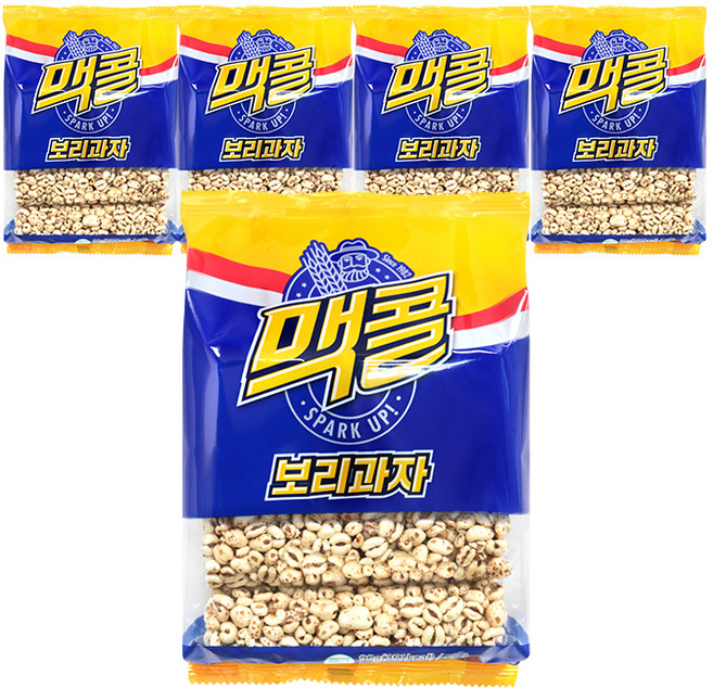 맥콜 보리과자, 90g, 5개