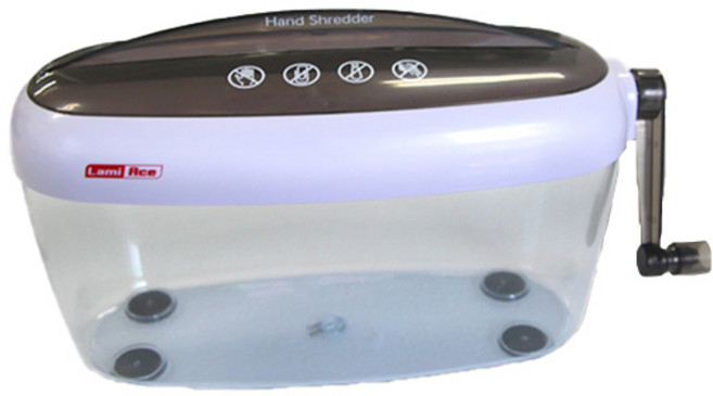 라미에이스 수동 문서세단기, JL021N, 블랙