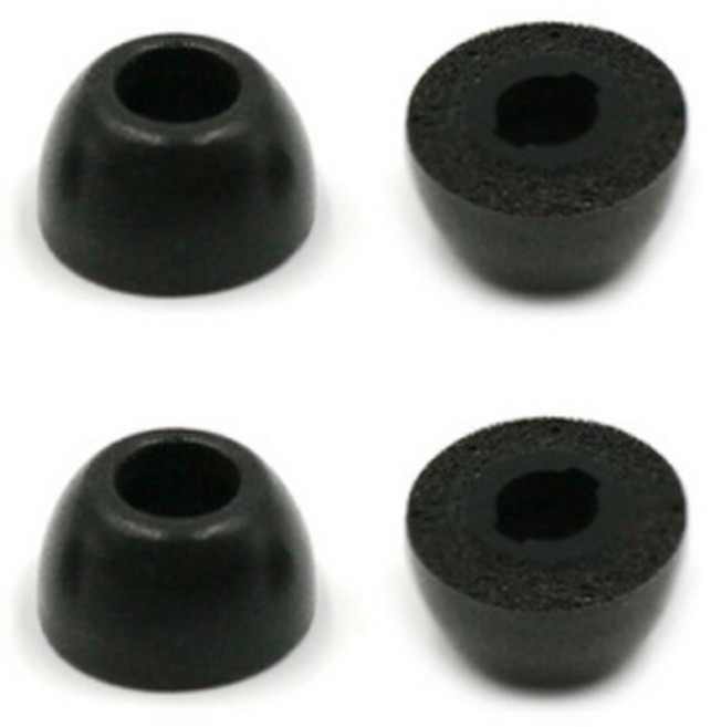 오디오에스프레소 카페라떼 갤럭시 버즈 프로 / 버즈2 폼팁 S 4p, 블랙, 1개