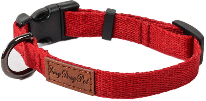 딩동펫 반려동물 캐시미어 목줄, 레드, 1개