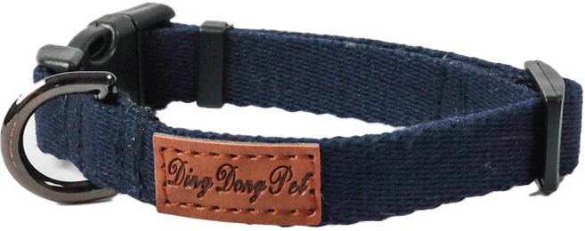 딩동펫 반려동물 캐시미어 목줄, 네이비, 1개
