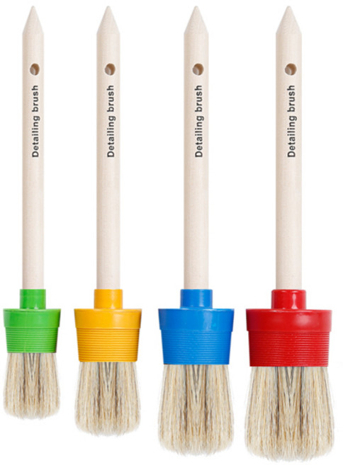 디테일링 세차 브러쉬 4종 세트, 혼합색상, 1세트