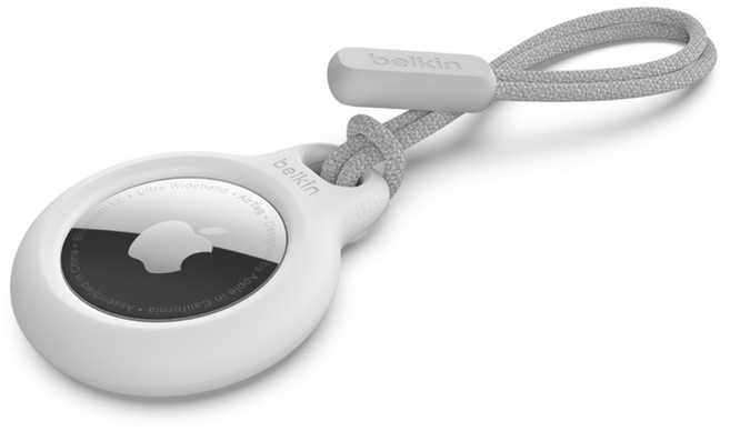 벨킨 에어태그 케이스 보안 홀더 스트랩 F8W974bt, 화이트, 1개