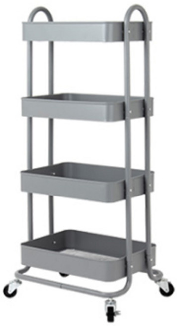 아카시아리빙 디트 이동식 트롤리, 그레이, 4단