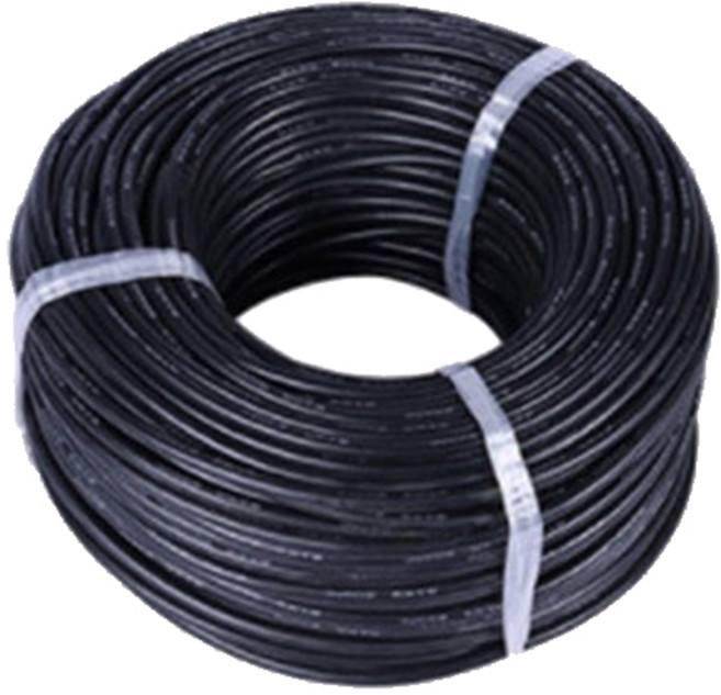 우리파파 실리콘 케이블 전선 검정 1m 6AWG, 1개