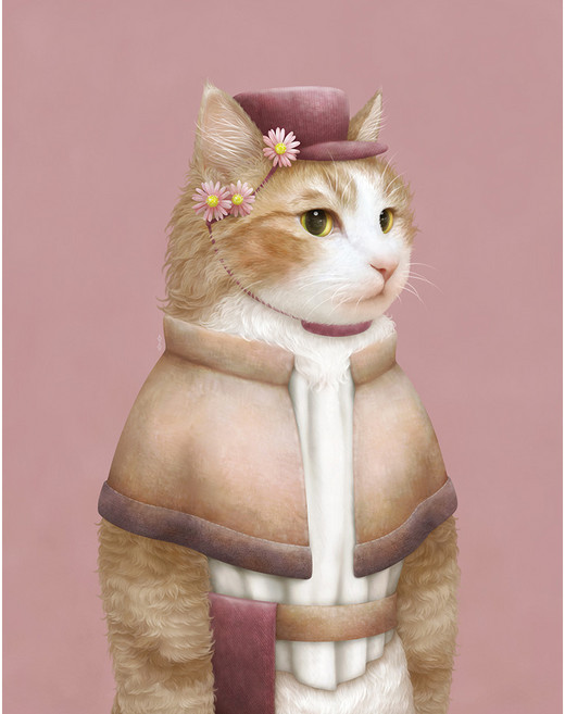 위아트 반려동물 캔버스 아트 포스터 이슴슴 가을 심슨