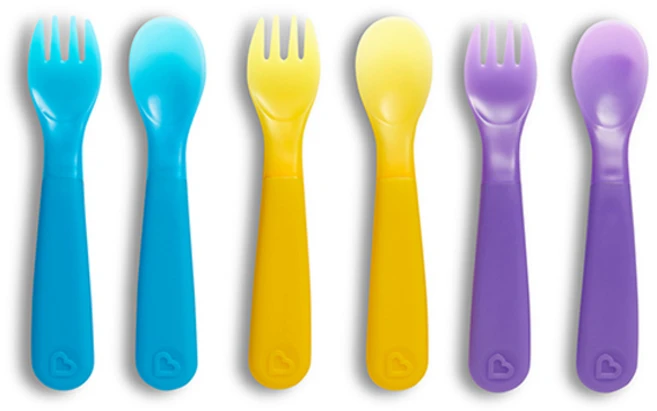 먼치킨 온도감지 스푼포크 세트, 혼합색상, 포크 (3p) + 스푼 (3p), 1세트 - 쿠팡