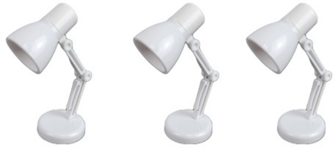 영그린 LED 초미니 배터리 단스탠드 3p, 화이트