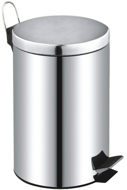 댐퍼 스텐 페달 무소음 휴지통 5L, 혼합색상