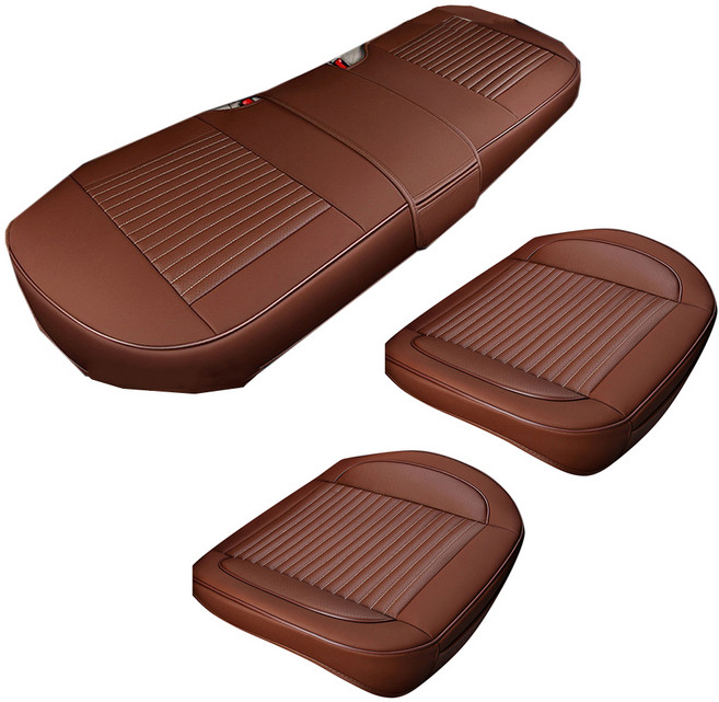 카템 감탄 차량용 방석 커버 CT212 앞좌석 2p + 뒷좌석 세트, 브라운, 1세트