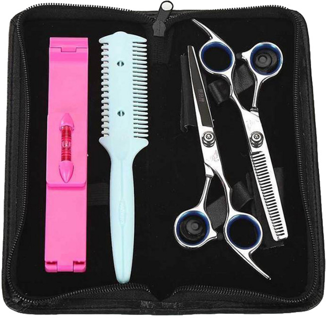 앞머리 컷팅 가위 세트, 혼합색상, 1개