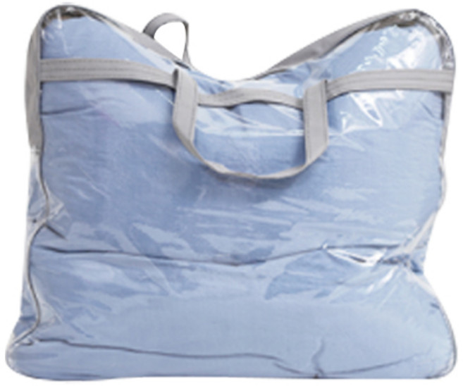 더베딩샵 이불 패드 보관가방 대, 그레이, 1개