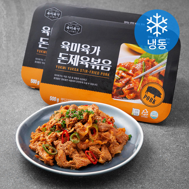 육미육가 돼지제육볶음 (냉동), 500g, 2개