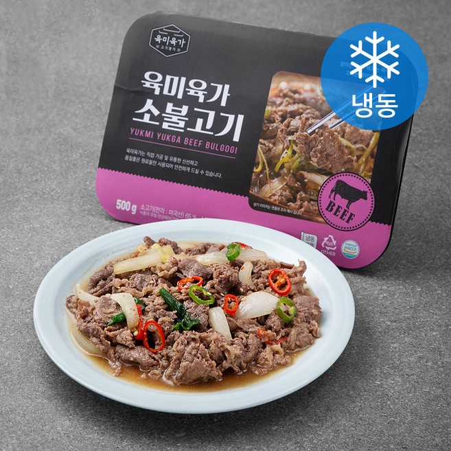 육미육가 소불고기 (냉동), 500g, 1개