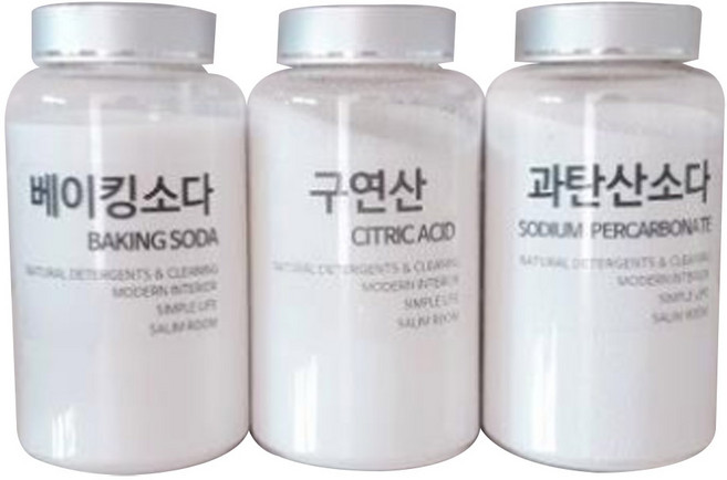 살림공간 천연세제 소분용기(한글라벨3종세트), 700ml, 1세트