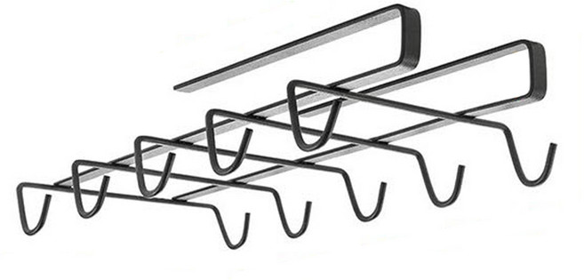 메탈텍스 마이머그 선반밑 컵홀더, 라바블랙, 1개