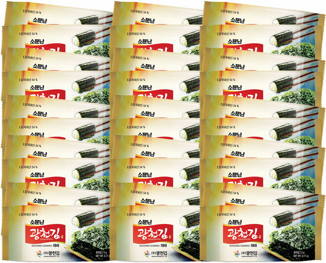 광천김 소문난 광천김 재래 도시락김, 300g, 1개