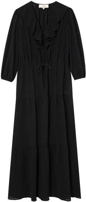 아떼바네사브루노 여성용 드로우 스트링 레이스 블록 원피스 VLDR1B304BK