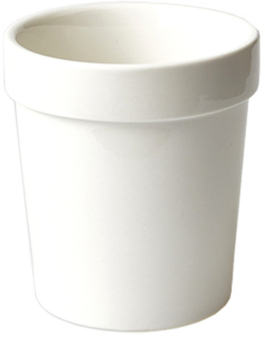 퍼스트리빙 도자기 수저통 L, 화이트, 1개