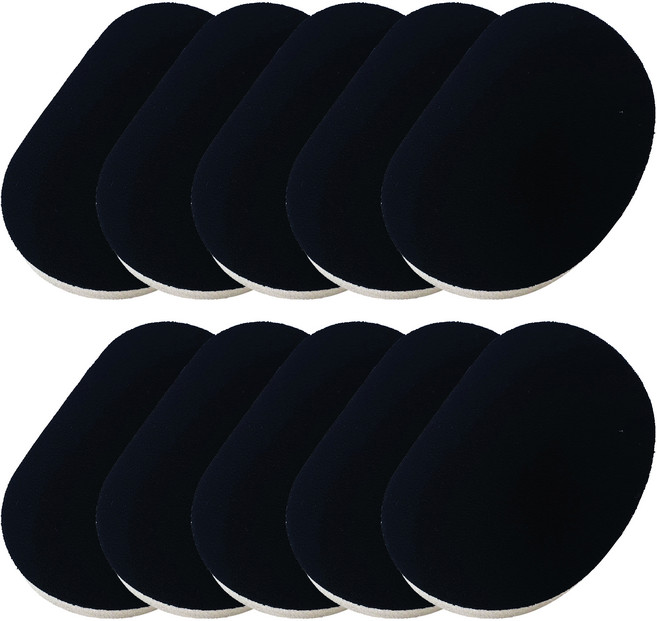 드라이뷰 차량용 타이어 광택 스펀지 리필패드, 10개, 혼합색상