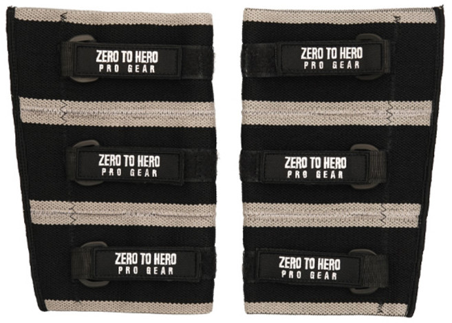 제로투히어로 3단 벨크로 히어로 프로 팔꿈치 보호대 Type2, 1개, GREY
