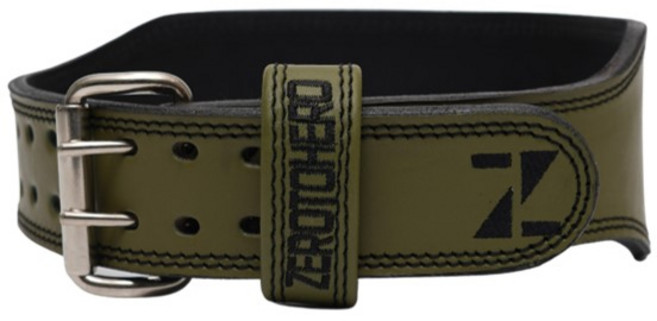 제로투히어로 리프팅 프리미엄 레더 벨트 허리보호대, 1개, OLIVEGREEN