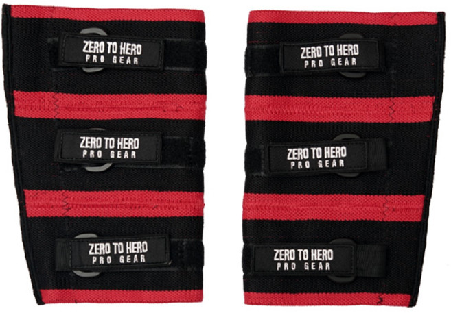 제로투히어로 3단 벨크로 히어로 프로 팔꿈치 보호대 Type2 Red, 1개