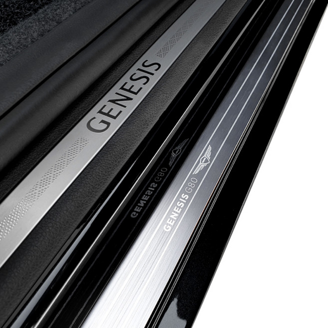 CAIMAN 프리미엄 메탈 사이드 스커프, 제네세스 올뉴 G80 2020년형~, 혼합색상